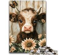 Puzzle per adulti Girasole Yak Aiuta il cervello a esercitare Giocattoli avvincenti per coltivare la pazienza Adatto alle coppie 26x38cm