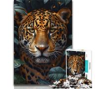 Puzzle per adulti "Giungla leopardo" da 1000 pezzi Difficile, impegnativo da completare ma divertente e umoristico Regalo di compleanno, regali, decorazione murale (75x50cm)