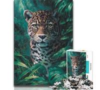 Puzzle per adulti "Giungla leopardo" da 1000 pezzi, gioco per famiglie, antistress, sfida difficile, ottimi regali e giocattoli, 38x26cm