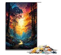 Puzzle per adulti giungla psichedelica colorata 1000 pezzi ottimo regalo adatto per adolescenti dai 14 anni in su 1000 pezzi (75x50 cm).