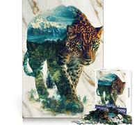 Puzzle per adulti "Giungla Verdeggiante Fantasma" da 1000 pezzi, stimolante per la mente, facile da assemblare, sicuro da comporre, ideale come regalo di Natale (38x26cm)
