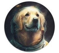 Puzzle per adulti Golden Retriever 1000 pezzi in cartone, attività per famiglie, decorazioni fai da te per la casa, regalo di Natale 67,5x67,5 cm