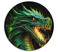 Puzzle per adulti Green Flying Dragon da 1000 pezzi, gioco interattivo per famiglie, vacanze, gioco di attività per famiglie, 67,5x67,5 cm