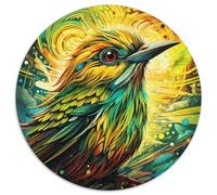 Puzzle per adulti "Green Sparrow" 1000 pezzi per decorazioni per la casa, allenamento del cervello e regali per le feste 67,5x67,5 cm