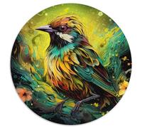 Puzzle per adulti "Green Sparrow" 1000 pezzi per decorazioni per la casa, allenamento del cervello e regali per le feste 67,5x67,5 cm
