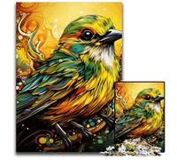 Puzzle per adulti "Green Sparrow", puzzle in cartone da 1000 pezzi per adulti, rompicapo impegnativo per adolescenti, divertente serata di giochi in famiglia 26X38CM/10,23x14,96 pollici