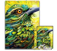 Puzzle per adulti "Green Sparrow", puzzle in cartone da 1000 pezzi per adulti, rompicapo impegnativo per adolescenti, divertente serata di giochi in famiglia 26X38CM/10,23x14,96 pollici