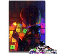 Puzzle per adulti, guerriera ninja giapponese, 1000 pezzi, giochi di attività stimolanti per la famiglia, giocattolo fai da te per decorazioni da parete per la casa, regali (26x38cm)