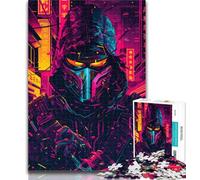 Puzzle per adulti, guerriero meccanico, puzzle per adulti, 1000 pezzi, difficili, arte a carboncino, tempo libero per la decorazione della casa, 50x75cm