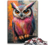 Puzzle per adulti Gufo misterioso per età 14+ Difficili da completare ma divertenti e umoristici Ottimi regali e giocattoli 50x75cm