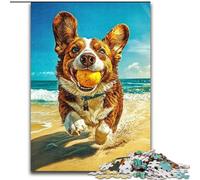 Puzzle per adulti Happy Corgi 1000 pezzi, modelli da assemblare, ideali come regalo per tutta la famiglia, adatti per bambini di età compresa tra 26 e 38cm