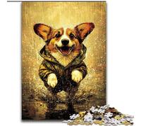 Puzzle per adulti Happy Corgi da 1000 pezzi, giochi educativi, decorazioni per la casa, decorazioni e regali unici (50x75cm)