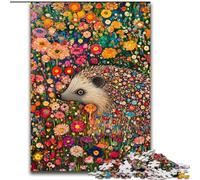 Puzzle per adulti Hedgehog Art 1000 pezzi, modelli da assemblare, ideali come regalo per tutta la famiglia, adatti per bambini di età compresa tra 14 e 50 anni (50x75cm)
