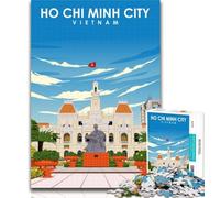 Puzzle per adulti Ho Chi Minh City Vietnam Puzzle 1000 pezzi per regali per adulti, giochi per famiglie, regali di compleanno Sfida alta difficoltà 75x50cm