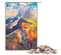 Puzzle per adulti "Il bacio della volpe", 1000 pezzi, puzzle in legno per bambini dai 12 anni in su, gioco impegnativo, 1000 pezzi