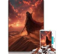 Puzzle per adulti "Il cavaliere nel deserto" da 1000 pezzi, antistress, sfida difficile, adatto per la decorazione della scrivania, 50x75cm