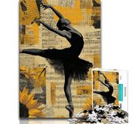 Puzzle per adulti "Il cigno nero" da 1000 pezzi, giocattoli educativi per l'apprendimento, giochi per famiglie, regali per amici e parenti (38x26cm)