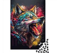 Puzzle per adulti "Il lupo pirata" da 1000 pezzi, puzzle creativo, gioco di decompressione, 1000 pezzi (38x26 cm)