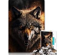 Puzzle per adulti Il ritratto del lupo Puzzle da 1000 pezzi per adolescenti, giochi educativi Decorazione per la casa Offerta come regalo per tutta la famiglia (50x75cm)