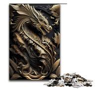 Puzzle per adulti Imperial Dragon Lord 1000 pezzi puzzle in legno per bambini dai 14 anni in su decorazione per la casa 75x50 cm