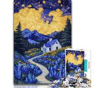 Puzzle per adulti in stile giapponese da 1000 pezzi, per ammazzare il tempo durante le vacanze a casa Ogni pezzo è unico Gioco stimolante e divertente per tutta la famiglia, 38x26cm
