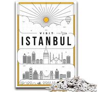 Puzzle per adulti Istanbul Turchia 2000 pezzi, aiuta il cervello a esercitare giocattoli avvincenti per coltivare la pazienza gioco di sfida unico 2000 pezzi (70x100cm)