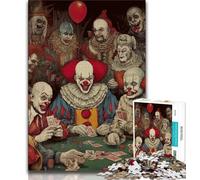 Puzzle per adulti Joker che gioca a poker, 1000 pezzi, gioco per famiglie, antistress, sfida difficile, collezione di artisti, belle arti (38x26cm)