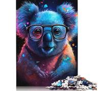 Puzzle per adulti Koala con occhiali, 1000 pezzi, gioco fai da te, puzzle per adulti per donne, per bambini adulti, regalo di Natale 1000 pezzi (75x50 cm)