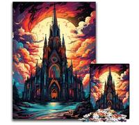 Puzzle per adulti La psichedelia colorata della cattedrale di San Giacomo da 1000 pezzi puzzle difficili per adulti feste e decorazioni per la casa 1000 pezzi (38x26 cm)