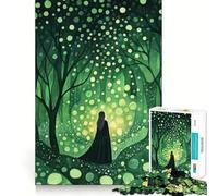 Puzzle per adulti "La Strega della Foresta Incantata" da 1000 pezzi,gioco cognitivo a incastro perfetto,senza spazi vuoti,attività rilassante per la pausa mentale (50x75cm)