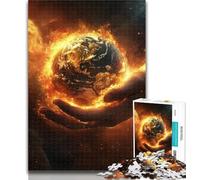 Puzzle per adulti "La Terra nel palmo della tua mano", 1000 pezzi, per adulti e ragazzi, collezione di giochi intellettuali, belle arti, 50x75cm