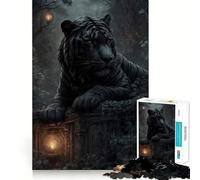 Puzzle per adulti "La tigre nella foresta" da 1000 pezzi, gioco di logica e abilità, per un divertimento lento e piacevole, con tagli precisi, pezzo da collezione 38x52cm