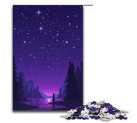 Puzzle per adulti "L'aria viola che sale dall'Oriente" da 1000 pezzi puzzle in legno per adulti e bambini dai 12 anni in su 1000 pezzi (38x26 cm)