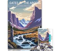 Puzzle per adulti "Le porte dell'Artico" 1000 pezzi per adolescenti, antistress, sfida difficile, arredamento e regali unici per la casa, 26x38cm