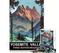 Puzzle per adulti "Le Tre Sorelle - Montagna" da 1000 pezzi, stimolante per la mente, ideale per il relax e il tempo libero (50x75cm)