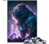 Puzzle per adulti "Leone dal futuro" da 1000 pezzi, perfetto per adolescenti e per decorare la casa, dimensioni 38x26cm