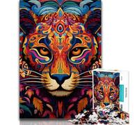 Puzzle per adulti leopardo africano 1000 pezzi difficile, gioco per famiglie antistress sfida difficile ottimi regali e giocattoli 38x26cm
