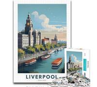 Puzzle per adulti Liverpool Regno Unito Puzzle da 1000 pezzi per adolescenti e adulti, giochi educativi Decorazione per la casa Offerta come regalo per tutta la famiglia 26x38cm