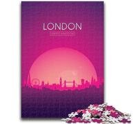 Puzzle per adulti Londra, Regno Unito, 1000 pezzi, regalo di compleanno per trascorrere il tempo libero a casa, regali, arte murale per 14+ pezzi (26x38cm)