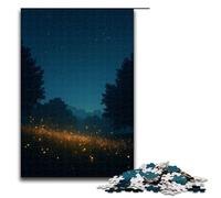 Puzzle per adulti Lucciole che brillano nella notte d'estate Puzzle in legno da 1000 pezzi per bambini dai 12 anni in su Giocattoli educativi 1000 pezzi (75x50 cm)