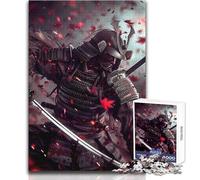 Puzzle per adulti "L'ultimo samurai" da 1000 pezzi, gioco di abilità educativo interattivo, ottima idea regalo significativa, dimensioni 38x52cm