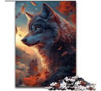 Puzzle per adulti "Lupo al tramonto" da 1000 pezzi, un'offerta stimolante e difficile da regalare a tutta la famiglia (50x75cm)