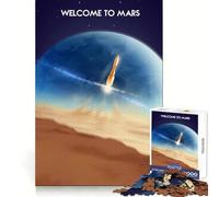 Puzzle per adulti "Mars Future" da 1000 pezzi,stimolante per la creatività e il divertimento,ideale per i momenti di svago Dimensioni compatte Regalo creativo (38x26cm)
