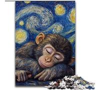 Puzzle per adulti Monkey Night Sky da 1000 pezzi, attività divertenti per la famiglia a casa, regalo di compleanno, regali da viaggio (50x75cm)