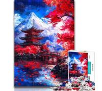 Puzzle per adulti Monte Fuji, Giappone Puzzle da 1000 pezzi per adolescenti, decorazione da parete, regali unici per compleanno e Natale, adatti per bambini di età compresa tra 50x75cm e 14 anni