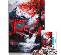 Puzzle per adulti Monte Fuji Giappone Puzzle da 1000 pezzi per adulti Regali gioco stimolante e gioco per famiglie Regali di Babbo Natale segreto (50x75cm)
