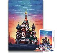 Puzzle per adulti Moscow Pixel Art da 1000 pezzi, divertente gioco di apprendimento e allenamento del cervello, fantastico regalo a sorpresa unico, dimensioni 38x26cm