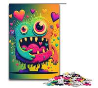 Puzzle per adulti Mostro Amore Frenesia Arte Puzzle 1000 pezzi Puzzle in legno per bambini dai 12 anni in su Gioco impegnativo 1000 pezzi