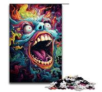 Puzzle per adulti mostro psichedelico colorato puzzle in legno da 1000 pezzi per bambini dai 12 anni in su giocattoli educativi 1000 pezzi (75x50 cm)