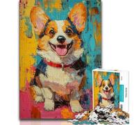 Puzzle per adulti motivo: cane alla moda 1000 pezzi per adulti e adolescenti giocattoli giochi educativi antistress collezione di artisti belle arti (50x75cm)